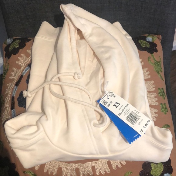 ADIDAS Adicolor Essentials x Egle Womens No-Dye Organic Crop Hoodie XS NWT - Picture 3 of 4